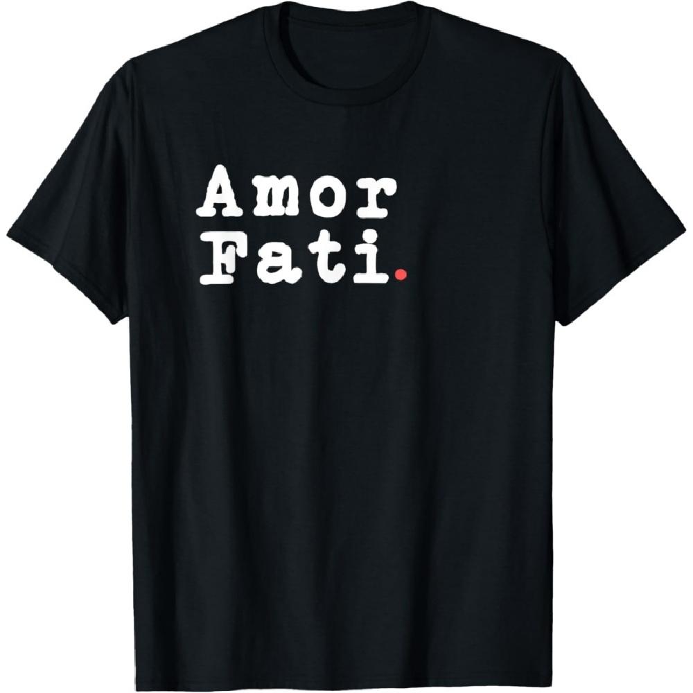 

Amor Fati Stoicism Stoic Philosophy Quotes Seneca Epictetus T-Shirt S