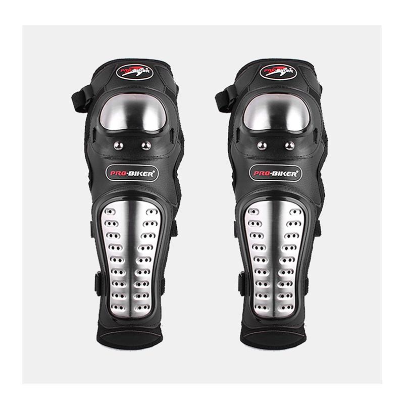 LMoDri motocykl nakolanniki ze stali nierdzewnej Motocross zbroja ochronna przekładnia osłony zabezpieczające zestaw ATV dorośli nakolanniki