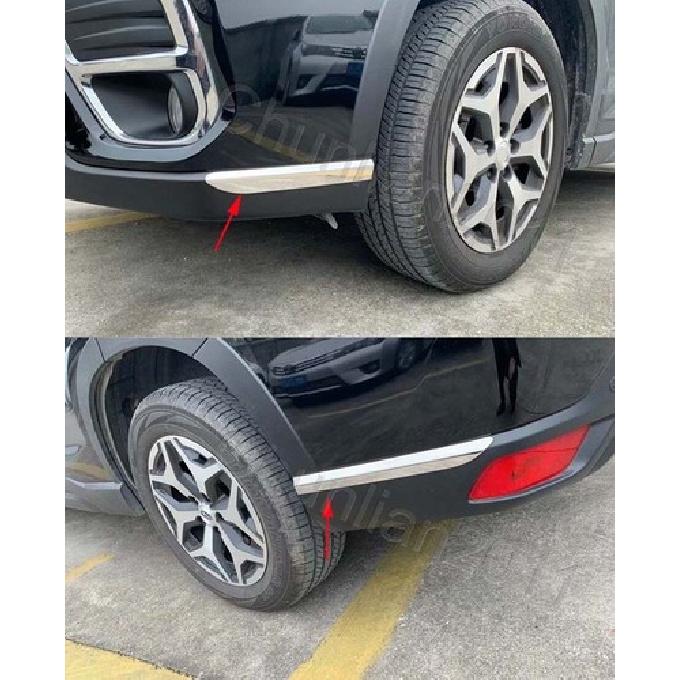 Передняя+Задняя Хромированная Защитная Накладка для Углов Для - Subaru Forester