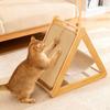 Cozy Sloped Cat Scratcher | Triangular, with Hammock, for Living Rooms