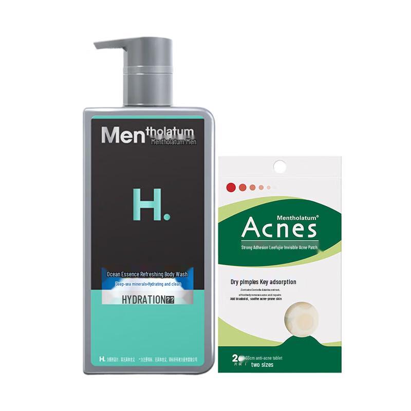 

Mentholatum Men s Refreshing Shower Gel & Acnes Acne Patch Combo