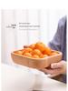 Japanese Style Solid Wood Square Salad Bowl - Simple Wooden Tableware Dish
