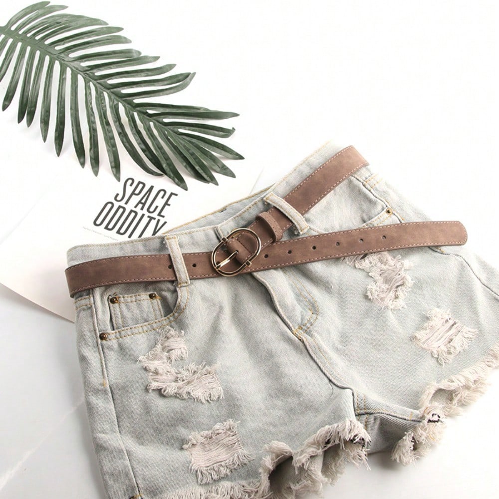 Women's Belt Pin Buckle Soft and Comfortable Jeans Belt Girls Clothing Belt