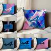 Cool Car A-Alpine Pillow Case Anti-dustmite Pillowcase Invisible Zipper Silky Short Plush Sofa Cushion Cover