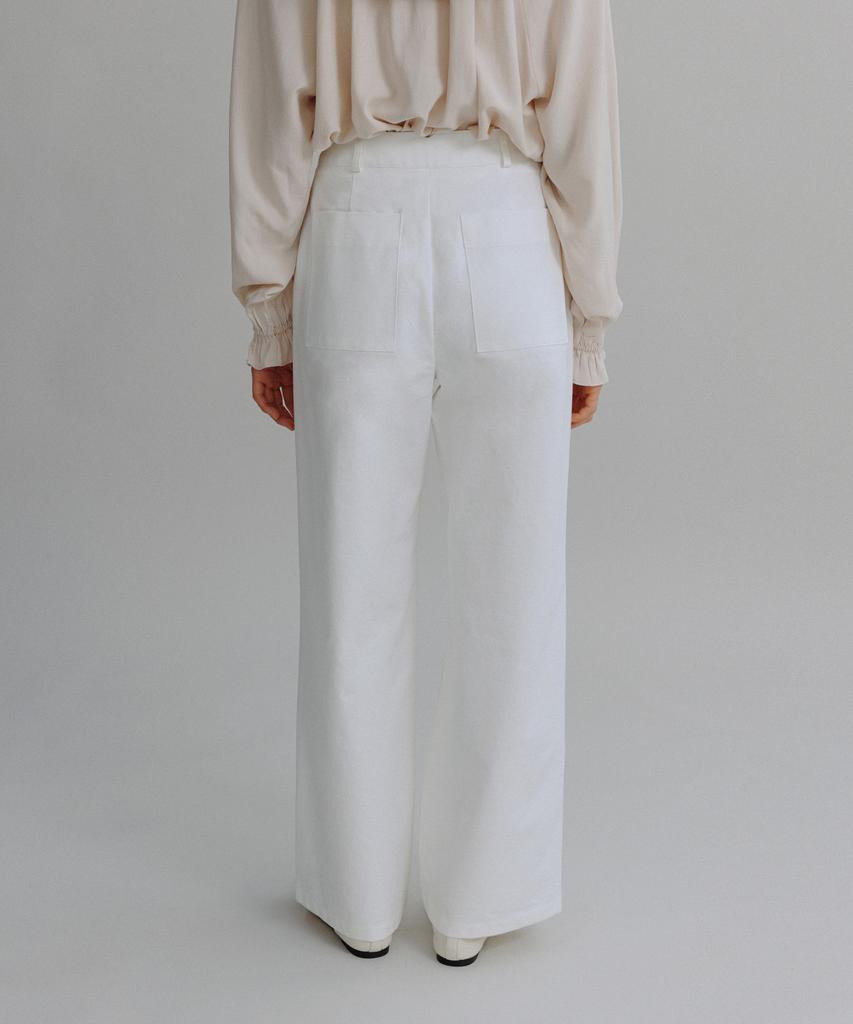 Manggomaenipeullijeu Plap Cotton Pants_Ivory