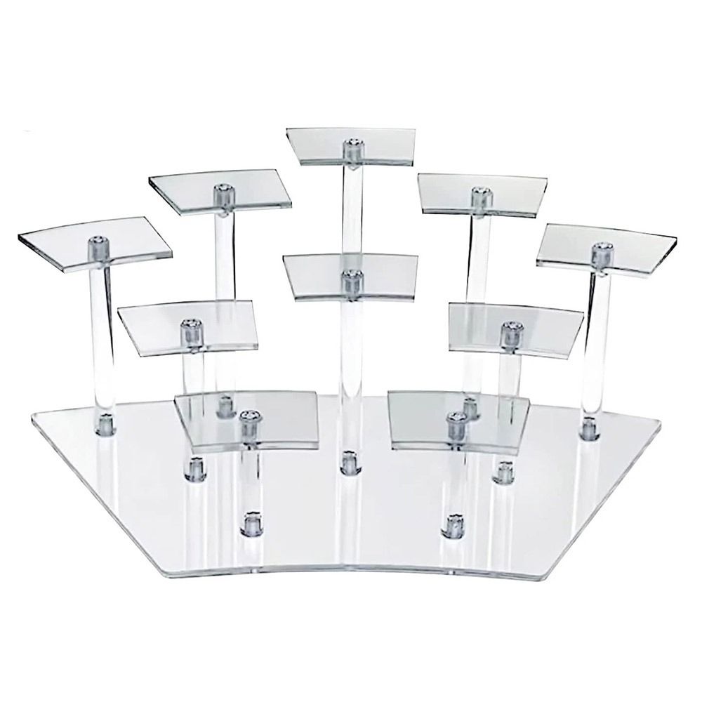 

Multi-purpose Storage Display Rack Acrylic Doll Figures Model Shelf Dessert Display Stand Jewelry прозрачный