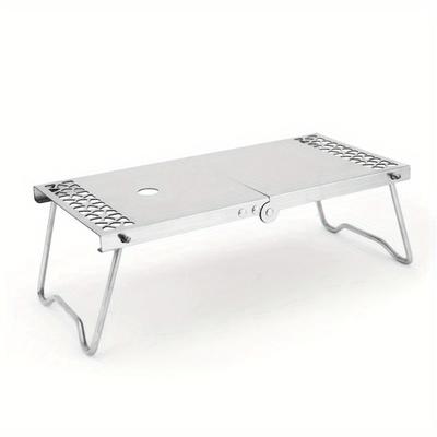 1PC Camping Mini Table Pliante Acier Inoxydable Extérieur Pique-nique BBQ Tables Réchaud Fournitures d'Extérieur Portable Pliable Table à Thé