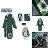 One Piece Roronoa Zoro Cosplay Kostüm Hochwertiger Kimono Robe Vollanzug für Halloween und Themenpartys