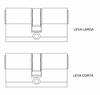 Cylindre de sécurité - Tesa - T65B3040L - 30 x 40 mm - 5 clés en laiton - 6 goupilles anti-chocs
