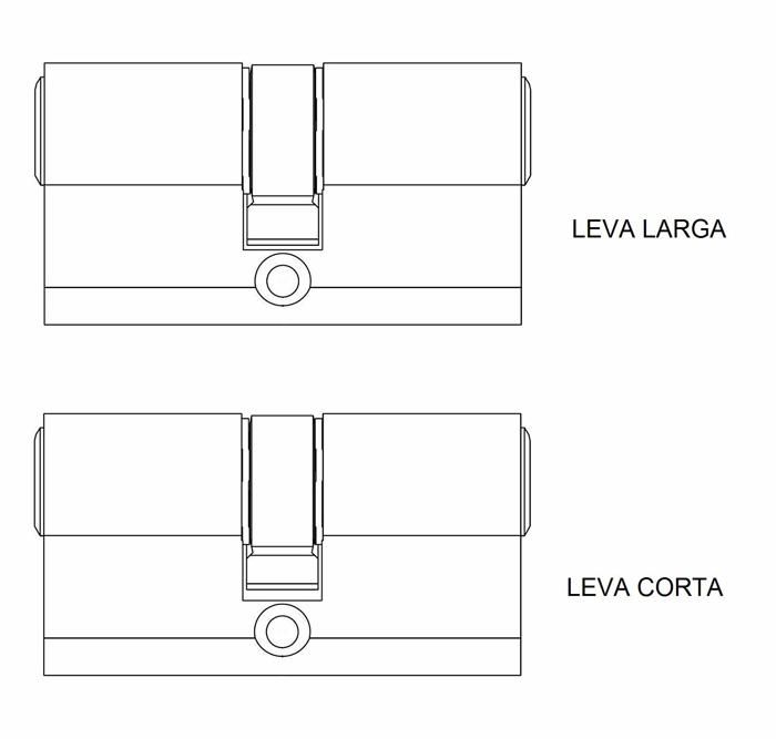 Cylindre de sécurité - Tesa - T65B3040L - 30 x 40 mm - 5 clés en laiton - 6 goupilles anti-chocs