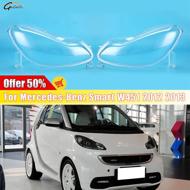 Fit For Mercedes Benz Smart Fortwo W451 2012 2013 Car Headlight Shell Headlight Cover Headlamp Shell Plexiglass Automotive Parts