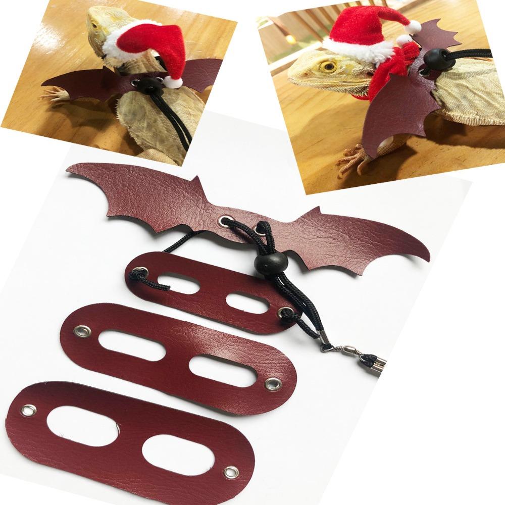 Polyester Reptilienhüte Belüften Reptilienbekleidung Kleidung Outfits Lustige Eidechse Weihnachtsmannmütze Eidechse