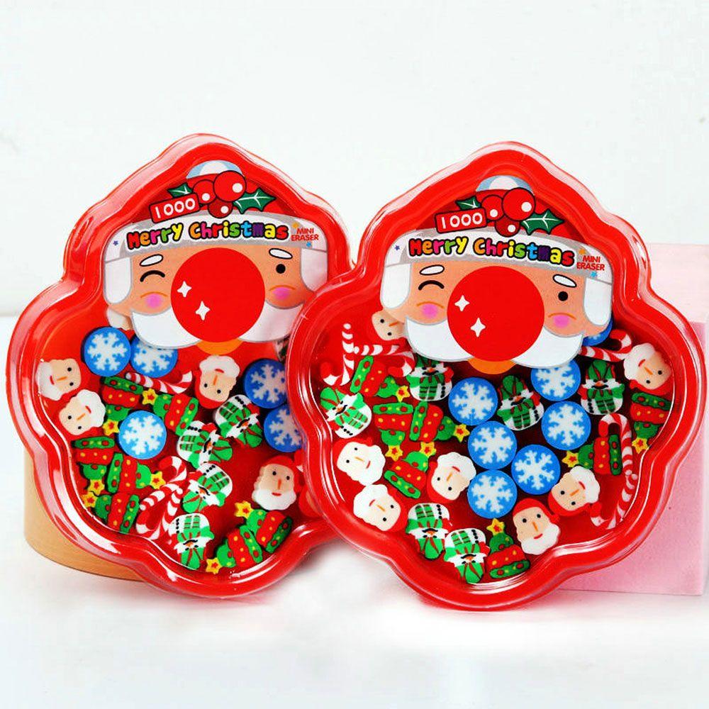 Skolkontor söt tecknad bricka jultomten brevpapper Eraser