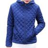 Women Autumn Winter Check Pockets Parka Jacket Plush Liner Hooded Outerwear Coat