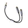Earphone Splitters Cord Aux Y Splitters for Tablets Gold-Plate Connectors for Accurate Data Transmission Headphone Cord