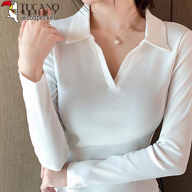 Woodpecker Women's Xinjiang Cotton V-Neck Polo Base Layer