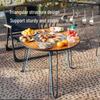 ZISIZ Outdoor Fire Pit Tea & BBQ Camping Table