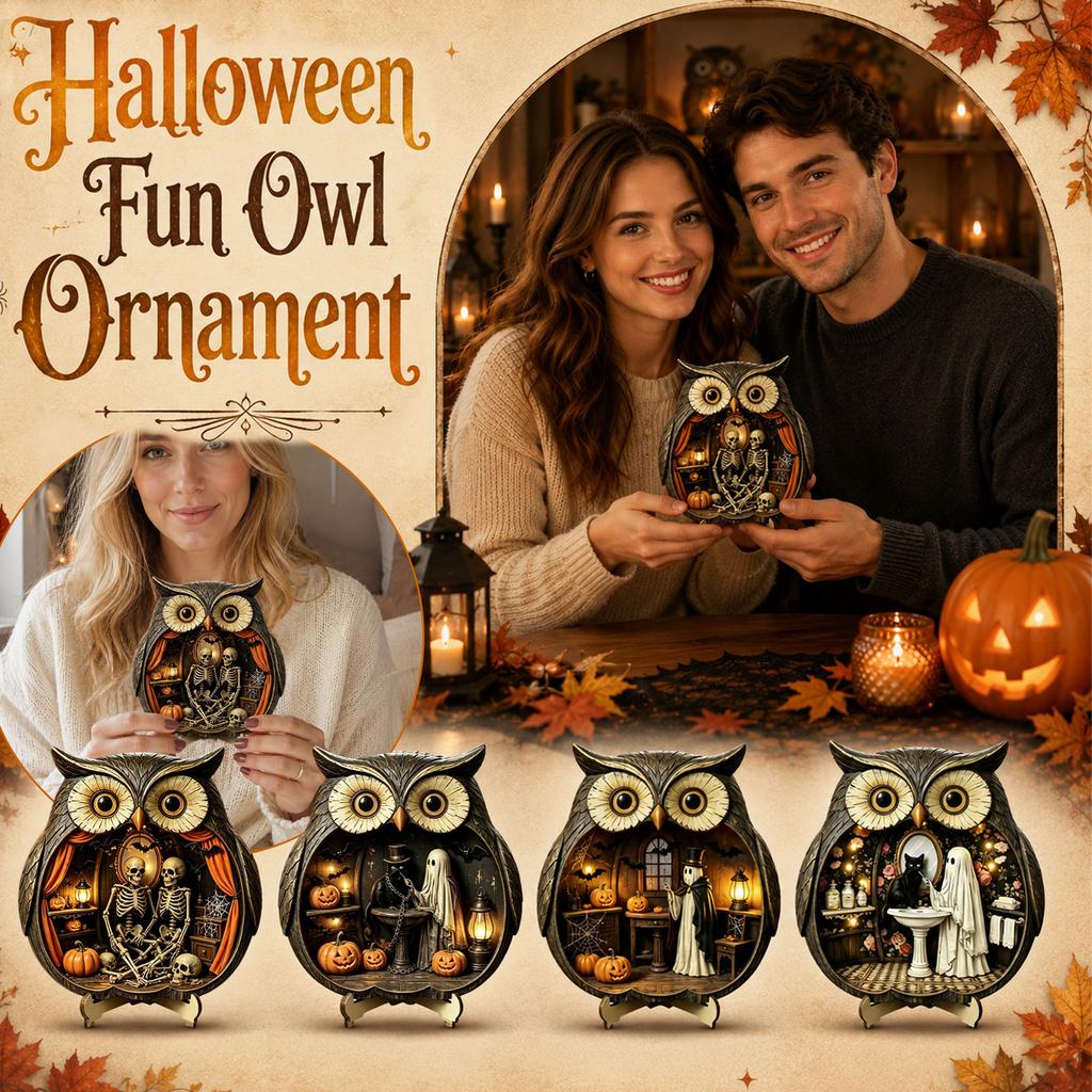 Halloween Tabletop Wooden Decor Ornament for Festive
