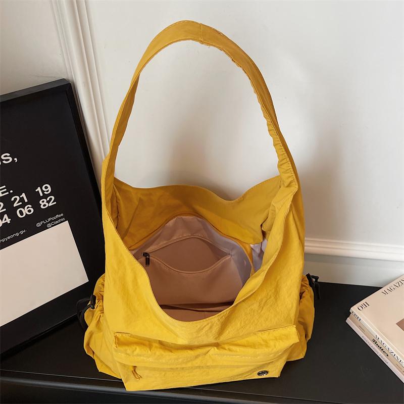 Women's Bag Large Capacity Tote Bag Solid Color Handbag Underarm Bag