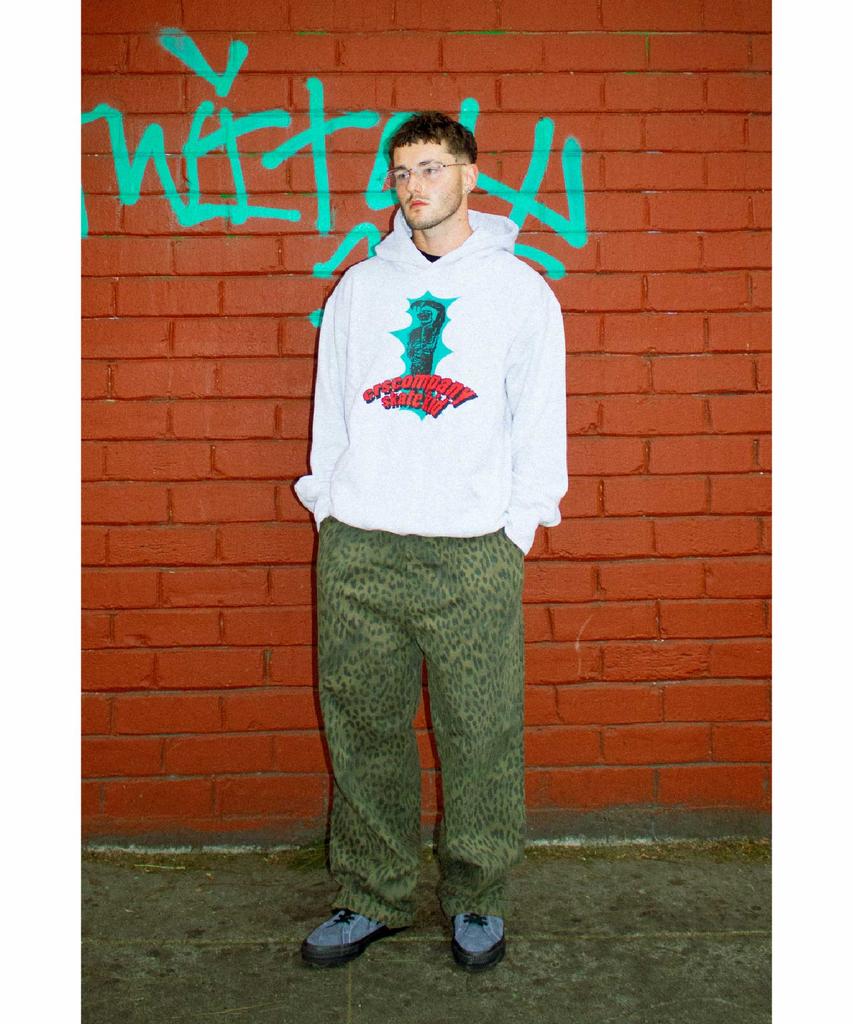 Ialeseuko Leopard Baggy Trousers_Khaki