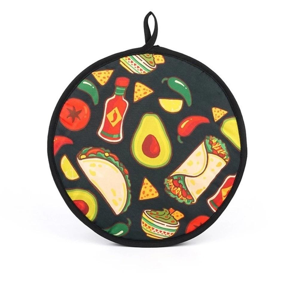 Reusable Tortilla Keeper Round Shape Tortilla Warmer Premium Insulated Bag Picnic