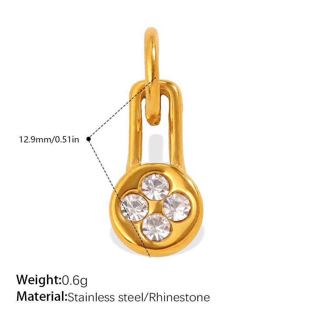 Luxurious Rhinestone Lock Pendant for Women – Unique and Versatile Jewelry Accessory