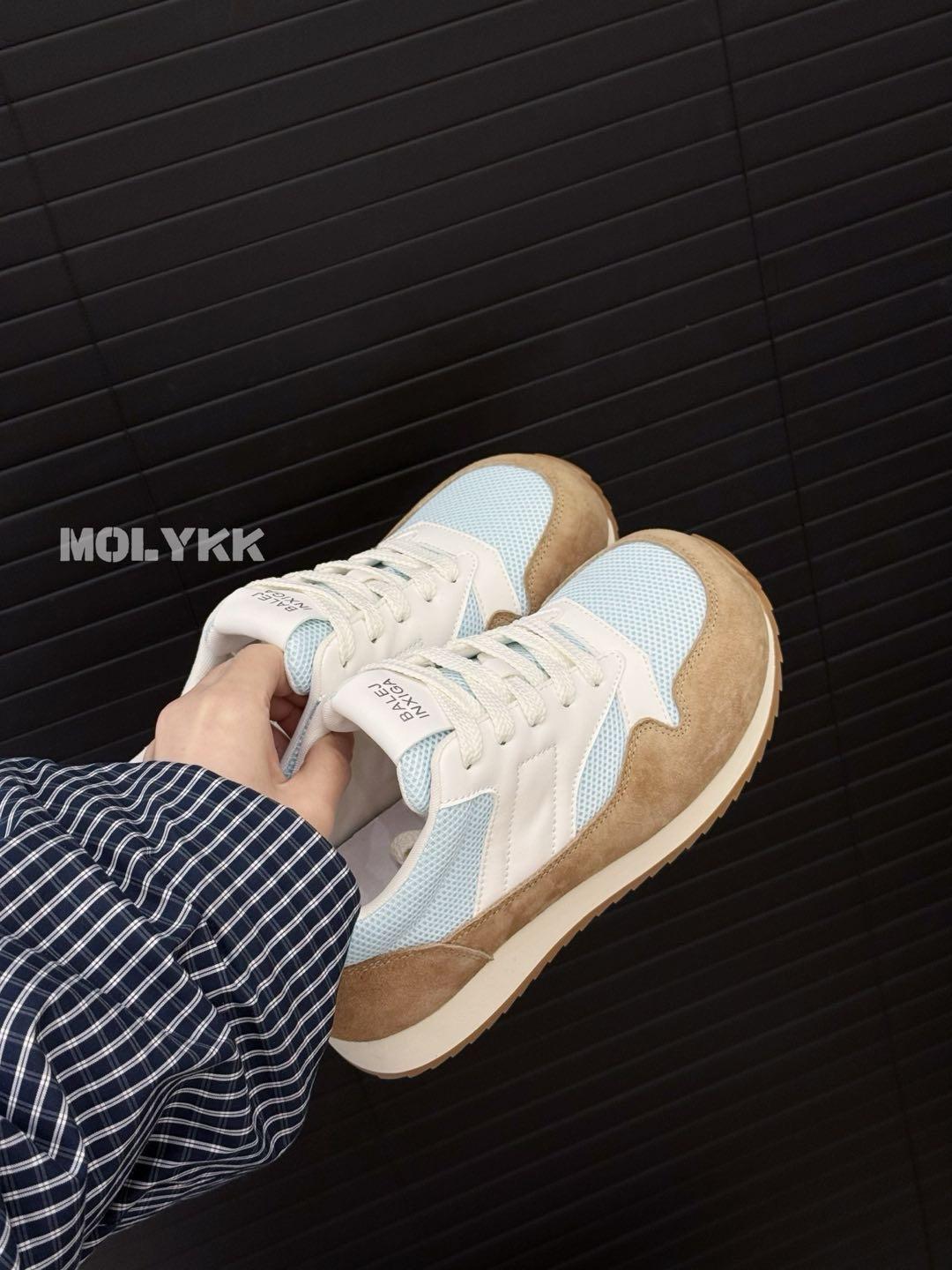 

Миланские кроссовки Fatty Dun~ Женские новые повседневные туфли Универсальные женские 40 синий