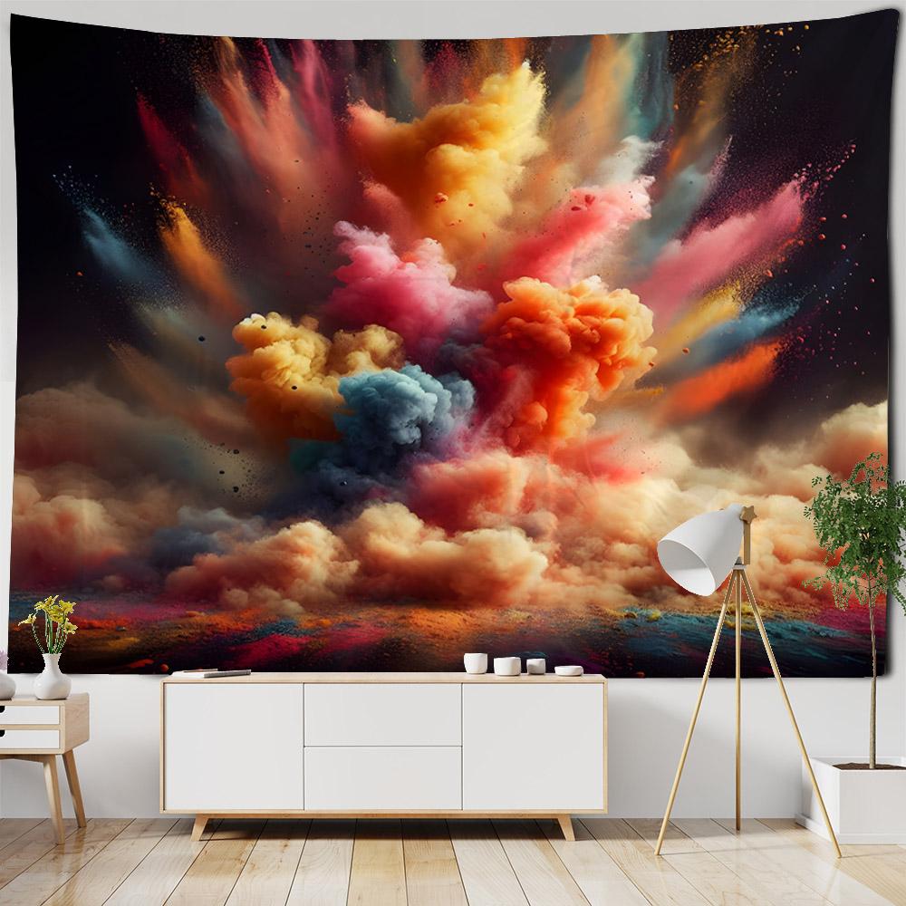 Starry Landscape Tapestry Hippie Bohemian Wall Hanging Cloth Living Room Dormitory Home Decoration Background Poster