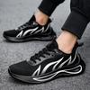 Fashion Running Shoes Men Flame Printed Sneakers Knit Athletic Sports Cushioning Jogging Trainers Lightweight Breathable Tenis De Mujer
