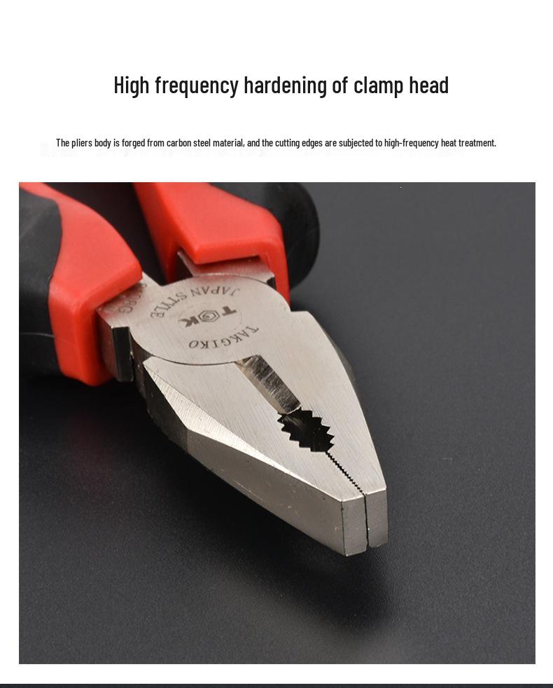Dezhi Gao TGK-8106/8107/8108 Flat-nose Electrician Pliers, 6", 7", 8" Multifunctional.