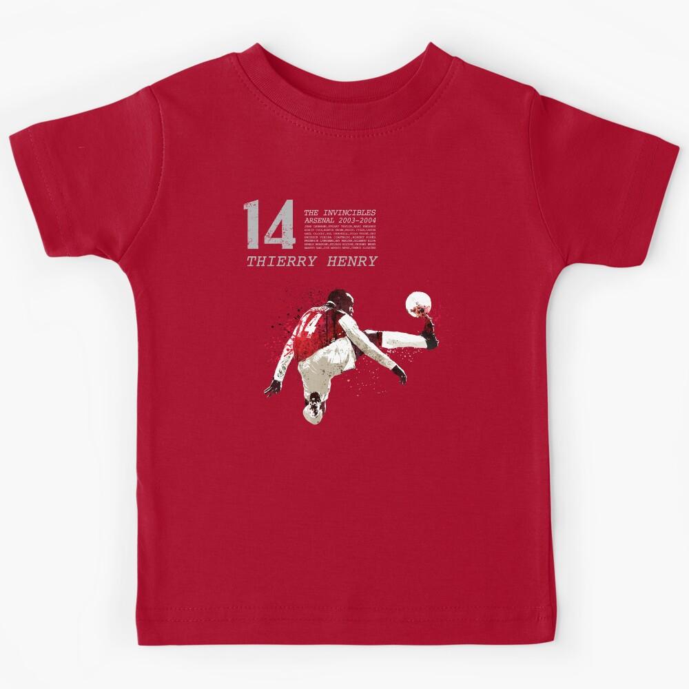 Thierry Henry the invincibles on red Kids T-Shirt 170