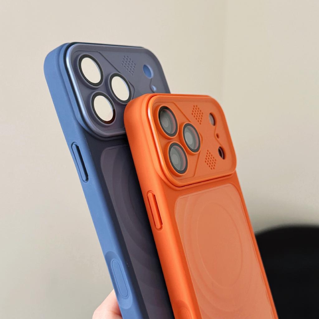 The New Model Is Suitable for Apple 17 Mobile Phone Case, Lens Film, Mecha Wind Ripple, Magnetic Suction iPhone16 Anti-drop Protective Case 11.