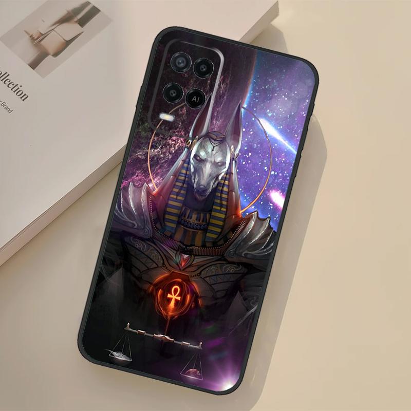 Anubis Ancient Egyptian God Case For Oppo A98 A78 A18 A38 A58 A60 A80 A40 A96 A76 A16 A94 A74 A54 A15 A17 A57 A77 A5 Pro