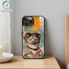 C- Cat Pet Phone Case For iPhone 17 16 15 14 13 12 Pro Max Plus for Mirror Wireless Magnetic Cover
