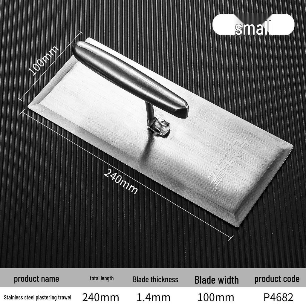 Stainless Steel Plastering Trowel and Putty Scraper Tool for Masonry and Wall Finishing