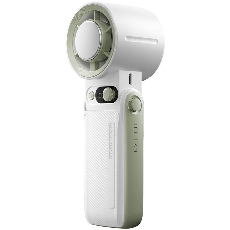 

Ice-Cooling 25-Style Foldable Neck & Handheld Fan with Digital Display JF168 Foldable Ice Cooling Fan білий