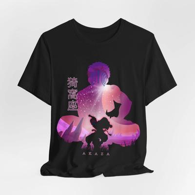 T-shirt Graphique Silhouette Yuji Itadori, T-shirt Anime Jujutsu Kaisen, Art Japonais
