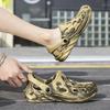 Fashion Beach Male Shoe Hole Shoes Pvc Luxury 2025 Barefoot Big Size New Fashion Daily Use Trend Breathable Japanese H 39 Men's Sandal