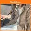 Casual Blue Plaid Shirt With Pockets And Splicing For Summer Comfort