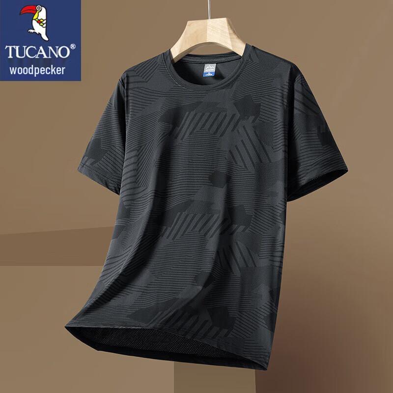 TUCANO Men's Ice Silk Quick-Dry Short Sleeve T-Shirt
