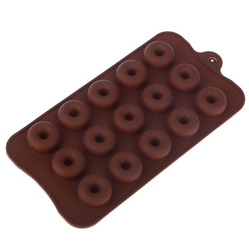15 Hole Mini Cake Silicone Donuts Molds Diy Baking Pastry Cookie Chocolate Mold Muffin Cake Mould Dessert Handmade Kitchen Tools