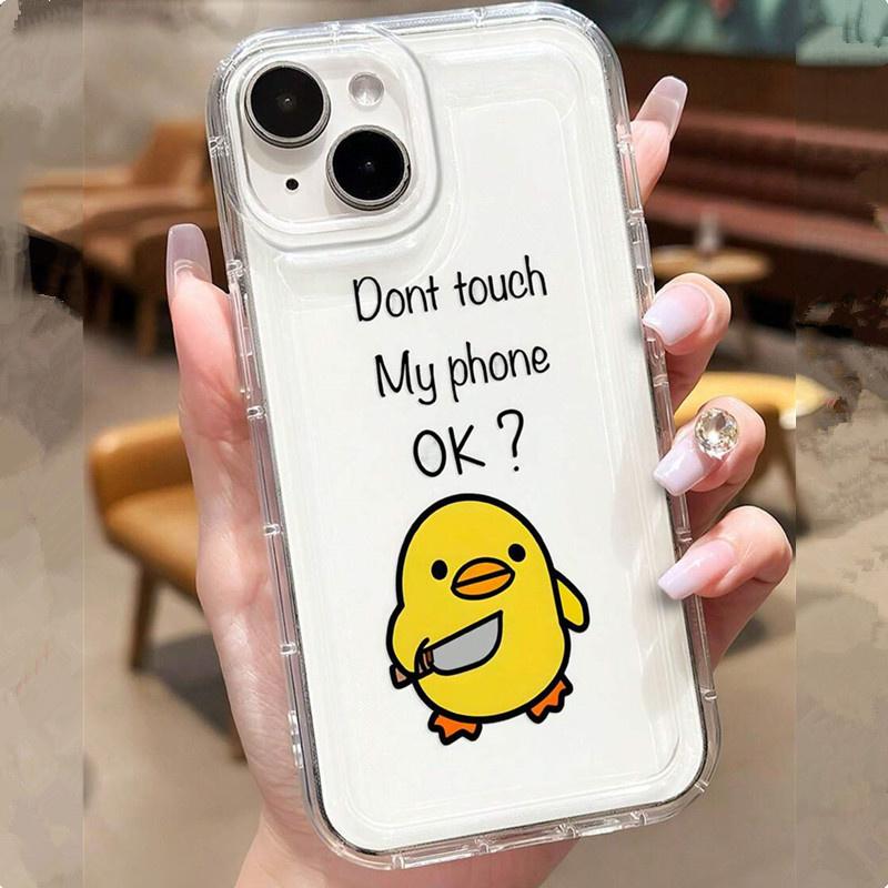 Case for Samsung Galaxy S25 S24 S23 S22 Ultra Plu FE Cases Yellow Duck Painted TPU Cover for A53 A52 A14 A54 A55 A35 A15 Case