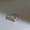 Lightweight Copper Fashionable Ring With Sophisticated Pearl Accents And Geometric Style
