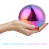 1Pcs 120Mm Premium Stainless Steel Ball Smooth Polished Hollow Craft Metal Sphere for Household Decoration Assorted Colors