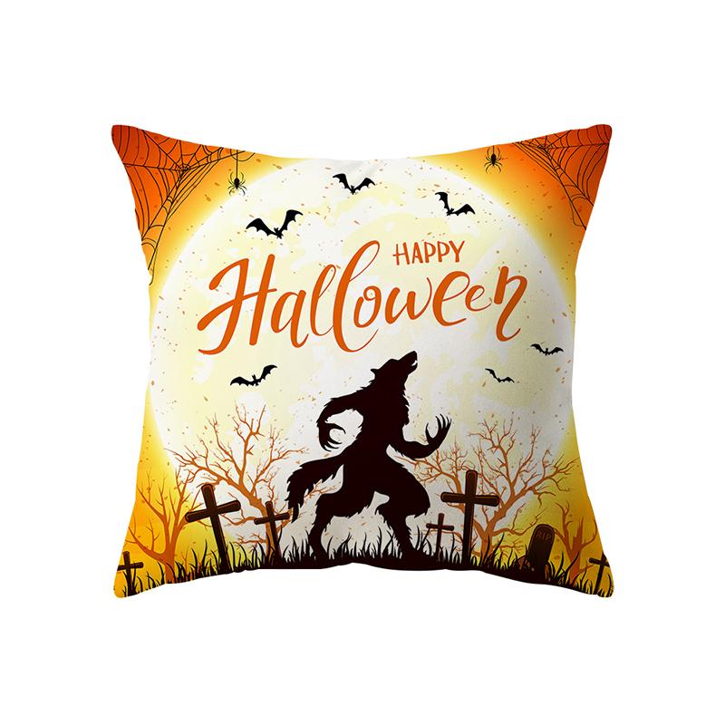 Pumpkin Collection Halloween Theme Pillow Cover Sofa Cushion  Holiday Gift Party Decoration Home Decor