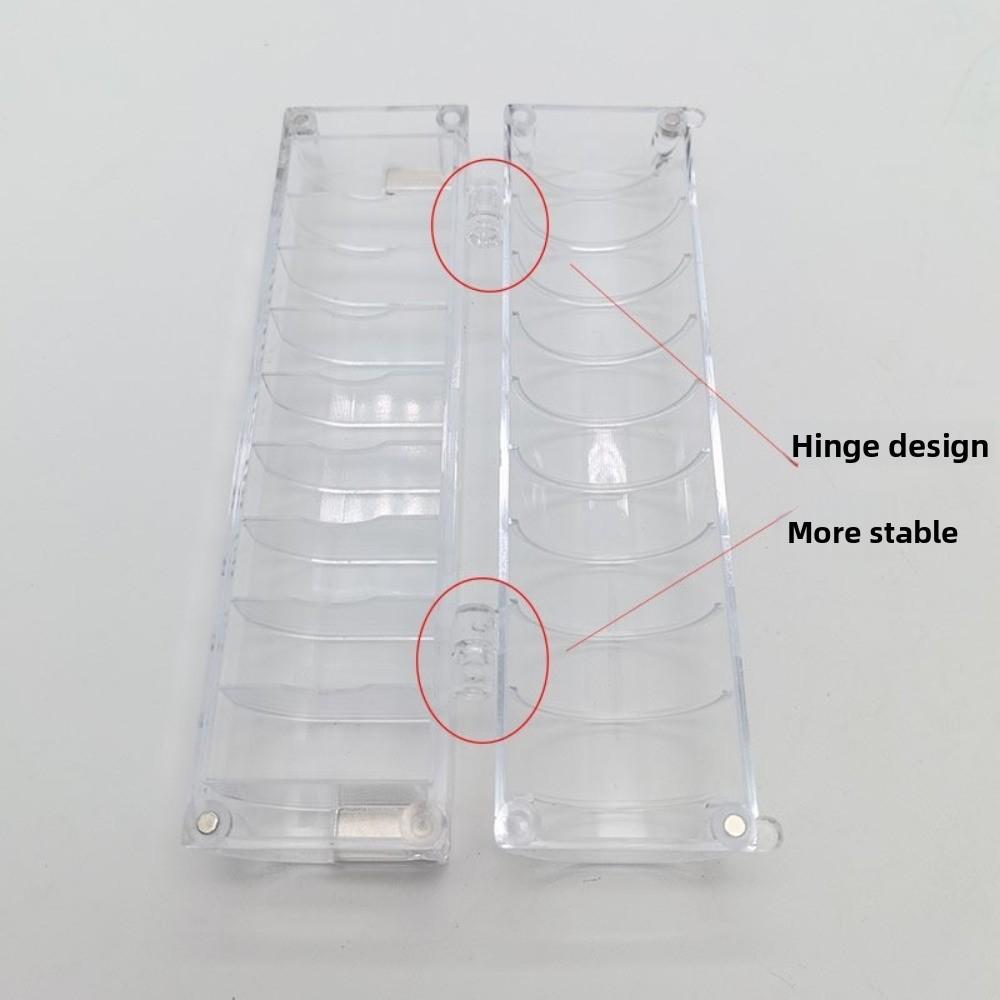 Plastic Magnetic Bobbin Storage Box Transparent Stable Lock Core Bobbin Holder Large Capacity Sewing Tool Organizer