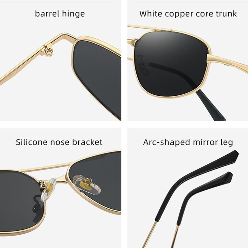 New Fashion Pilot Punk Y2k Sunglasses Unisex Vintage UV-Protective Street Style Sun Glasses UV400 Outdoor Travelling Shades