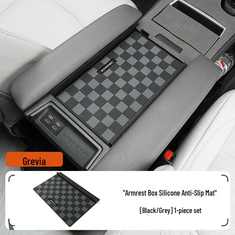 Toyota Sienna Center Console Armrest Lid Anti-Slip Mat with Leak-Proof Strip and Unique Grevy Features