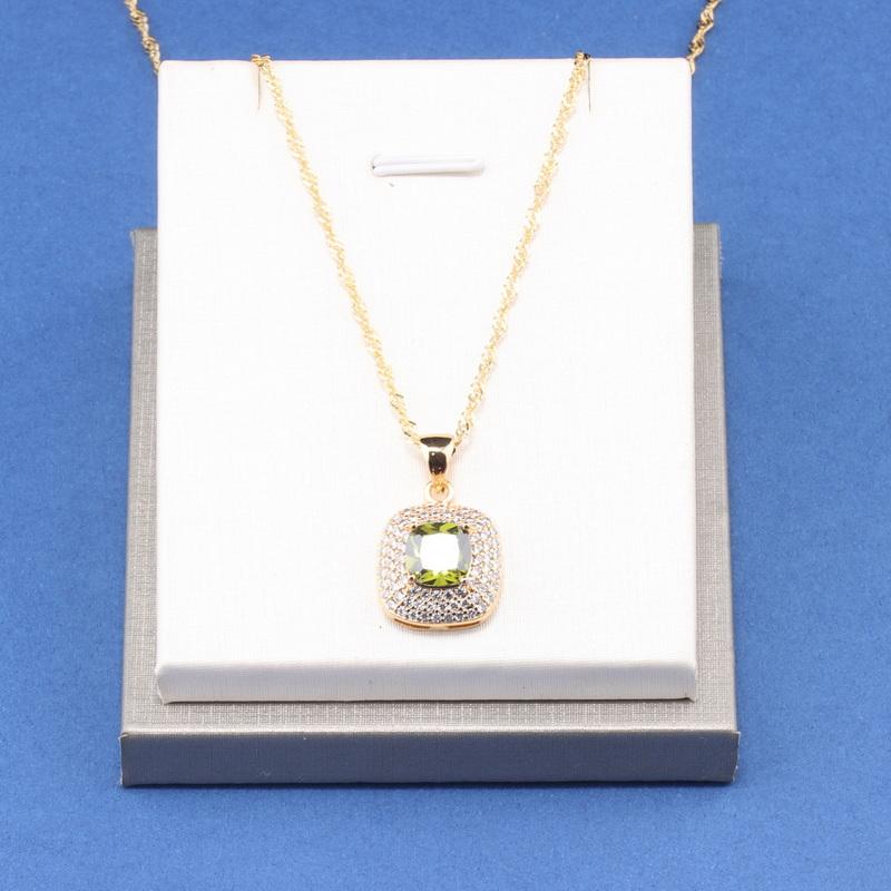 Charm Square Italy Brazil Jewelry Accessories  Gold Plated Bridal Wedding Sets Necklace And Earrings Ring For Women Gift