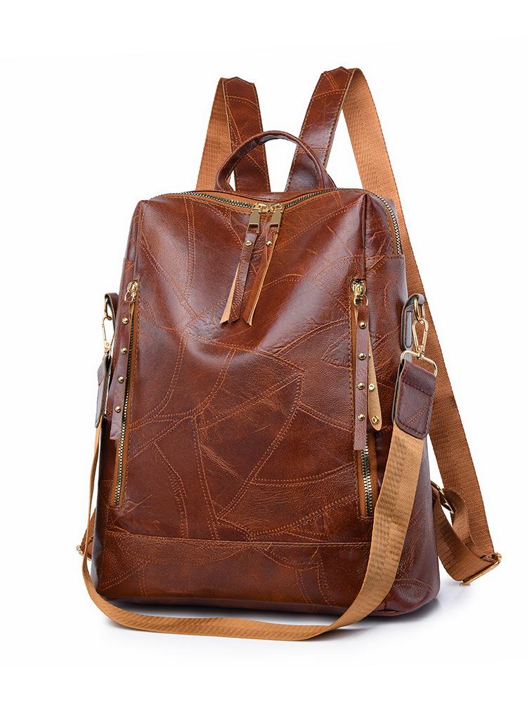 

Сумка-рюкзак женский повседневный женский рюкзак большой емкости дорожная школьная сумка светло-коричневого